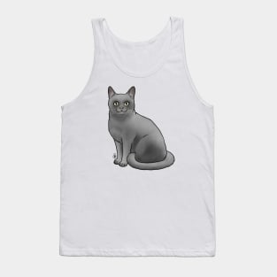 Burmese Cat - Blue Tank Top